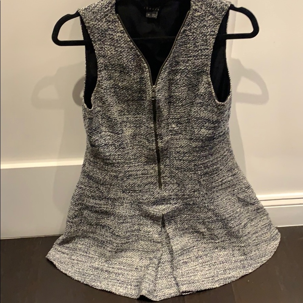 Tweed grey blue theory dress